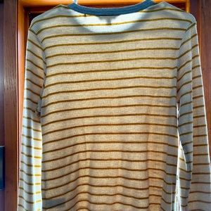 Toad & Co waffle crew top